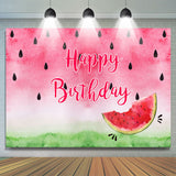 Load image into Gallery viewer, Lofaris Sweet Watermelon Happy Birthday Backdrop Decoration