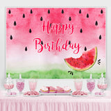 Load image into Gallery viewer, Lofaris Sweet Watermelon Happy Birthday Backdrop Decoration