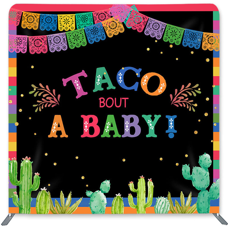 Lofaris Taco Bout A Baby Double-Sided Backdrop for Shower