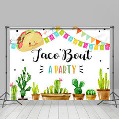 Lofaris Taco Bout A Party Cactus Mexican Fiesta Backdrops