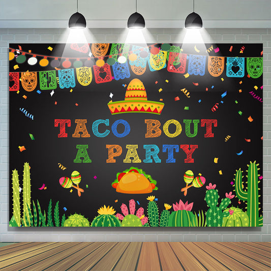 Lofaris Taco Bout A Party Succulents Fiesta Holiday Backdrop