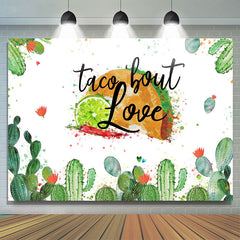 Lofaris Taco Bout Love And Cactus Theme Baby Shower Backdrop