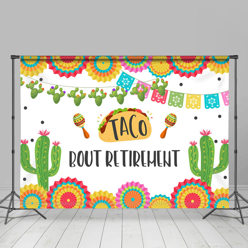 Lofaris Taco Bout Retirement Fiesta Holiday Backdrop For Women