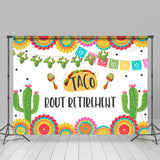 Load image into Gallery viewer, Lofaris Taco Bout Retirement Fiesta Holiday Backdrop For Women