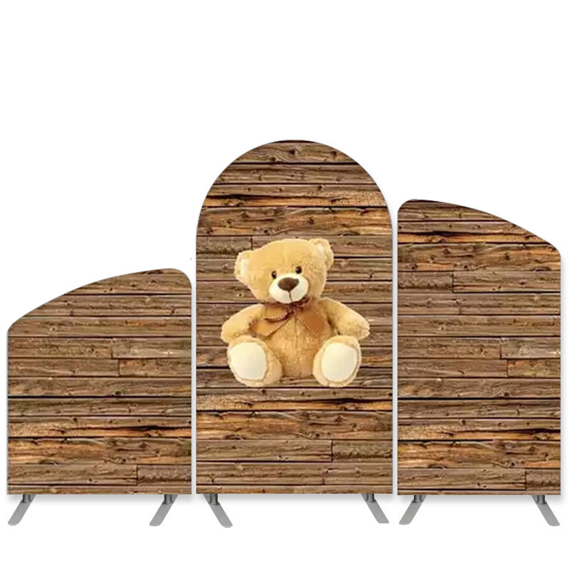 Lofaris Teddy Bear Wooden Arch Backdrop Kit For Birthday