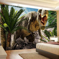 Lofaris Terrible Dinosaur Trippy Novelty 3D Printed Wall Tapestry