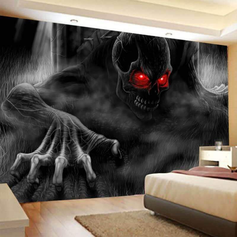 Lofaris Terror Monster Trippy Novelty 3D Printed Wall Tapestry
