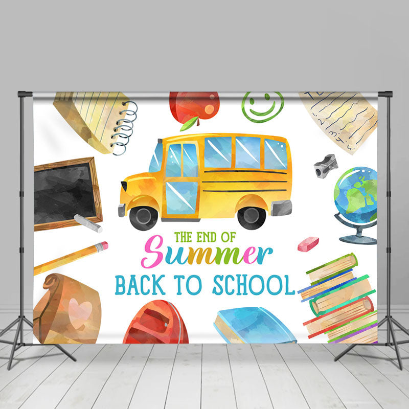 Lofaris The End Of Summer Back To School Party Backdrop Banner