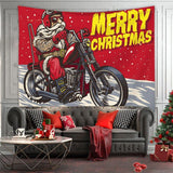 Load image into Gallery viewer, Lofaris The Man Rides A Motorcycle 3D Printed Wall Tapestry