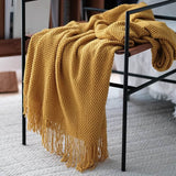 Load image into Gallery viewer, Lofaris Thicken Solid Color Knitted Blanket Leisure Sofa Woolen