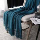 Load image into Gallery viewer, Lofaris Thicken Solid Color Knitted Blanket Leisure Sofa Woolen
