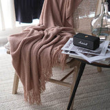 Load image into Gallery viewer, Lofaris Thicken Solid Color Knitted Blanket Leisure Sofa Woolen