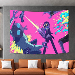 Lofaris Thriller War 3D Printed Abstract Anime Wall Tapestry