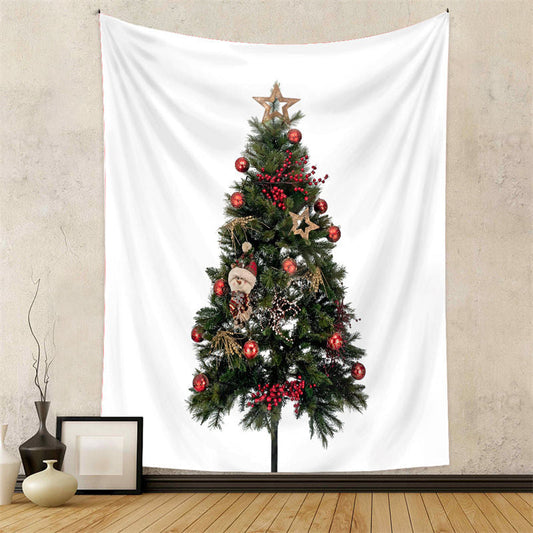 Lofaris Toy Ball Christmas Tree Wall Tapestry Room Deco