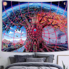 Lofaris Tree Of Life Classic Novelty Trippy Abstract Wall Tapestry