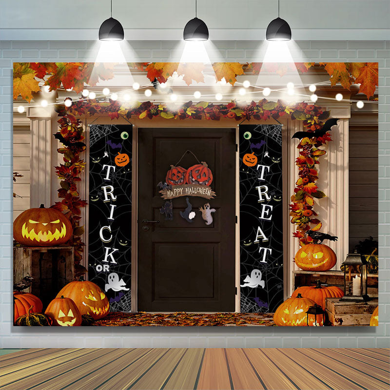 Lofaris Trick Or Treat Happy Halloween Theme Baby Shower Backdrop