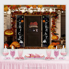 Lofaris Trick Or Treat Happy Halloween Theme Baby Shower Backdrop