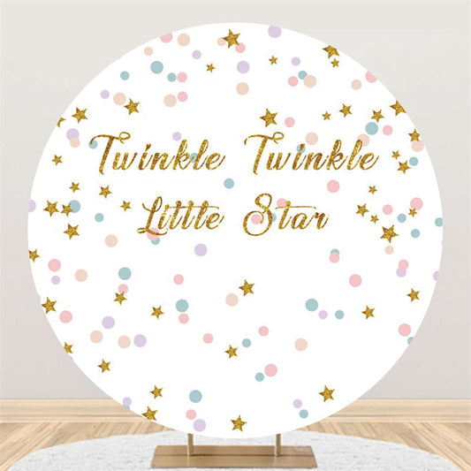 Lofaris Twinkle Litter Star Birthday Circle Backdrop