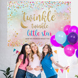 Load image into Gallery viewer, Lofaris Twinkle Little Star Bokeh Baby Shower Backrop