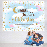 Load image into Gallery viewer, Lofaris Twinkle Little Star Glitter Baby Shower Backrop