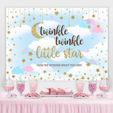 Load image into Gallery viewer, Lofaris Twinkle Little Star Glitter Baby Shower Backrop