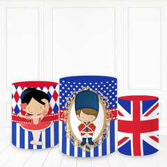 Lofaris Uk Flag With Ballerina Pillar Cover And Solider Cylinder