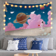Lofaris Universe And Sky Galaxy Funny Novelty Custom Tapestry