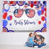 Load image into Gallery viewer, Lofaris Usa Flag Independence Day Baby Shower Party Backdrop