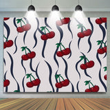 Load image into Gallery viewer, Lofaris Vintage Tile Pattern Cherry Backdrop For Birthday Party