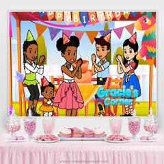 Lofaris Warm Family Celebration Birthday Cake Smash Backdrop