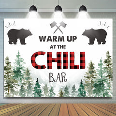 Lofaris Warm Up At The Chili Bar Pine forest Winter Backdrop