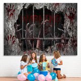 Load image into Gallery viewer, Lofaris Warning! Horrible Hands Halloween Party Backdrop