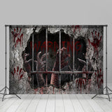 Load image into Gallery viewer, Lofaris Warning! Horrible Hands Halloween Party Backdrop