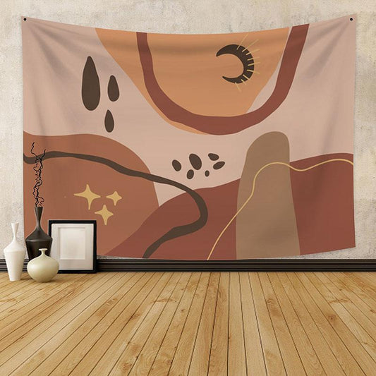 Lofaris Water Drops Moon Abstract Pattern Family Wall Tapestry