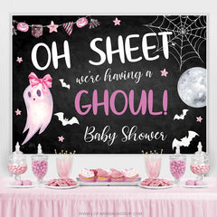 Lofaris We Are Having A Ghoul Halloween Baby Shower Backdrop