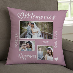 Lofaris Wedding Memories Custom Pillow For Young Couples