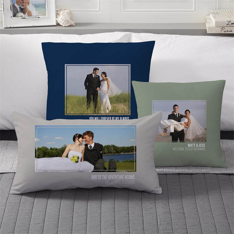 Lofaris Wedding Souvenir Custom Throw Pillow With Love Photo