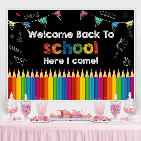 Lofaris Welcome Back to School Photoshoot Backdrop for Kids