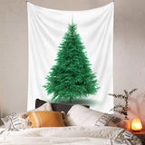 Load image into Gallery viewer, Lofaris White And Green Art Decor Christmas Tree Wall Tapestry