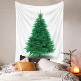 Load image into Gallery viewer, Lofaris White And Green Art Decor Christmas Tree Wall Tapestry