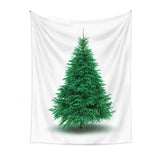 Load image into Gallery viewer, Lofaris White And Green Art Decor Christmas Tree Wall Tapestry