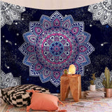 Load image into Gallery viewer, Lofaris White And Pink Trippy Mandala Pattern Wall Tapestry