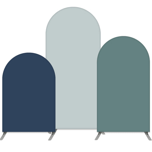 Lofaris Blue Arched Backdrop Cover Custom Party Arch