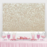 Load image into Gallery viewer, Lofaris White Gold Abstract Bokeh Backdrop Party Decorations