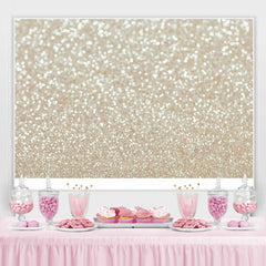 Lofaris White Gold Abstract Bokeh Backdrop Party Decorations