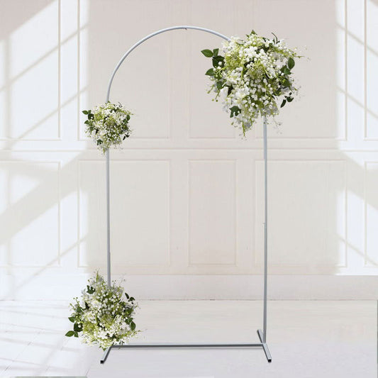 Lofaris Round Top Frame Metal Wedding Arch Backdrop Stand