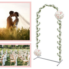 Lofaris Round Top Frame Metal Wedding Arch Backdrop Stand