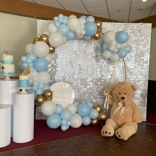 Lofaris White Shimmer Wall Panels | Wedding Event Party Decorations