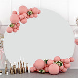 Load image into Gallery viewer, Lofaris White Simple Happy Birthday Round Backdrop for Party