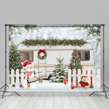 Load image into Gallery viewer, Lofaris White Wooden Tree Snowflake Winter Backdrop For Party
